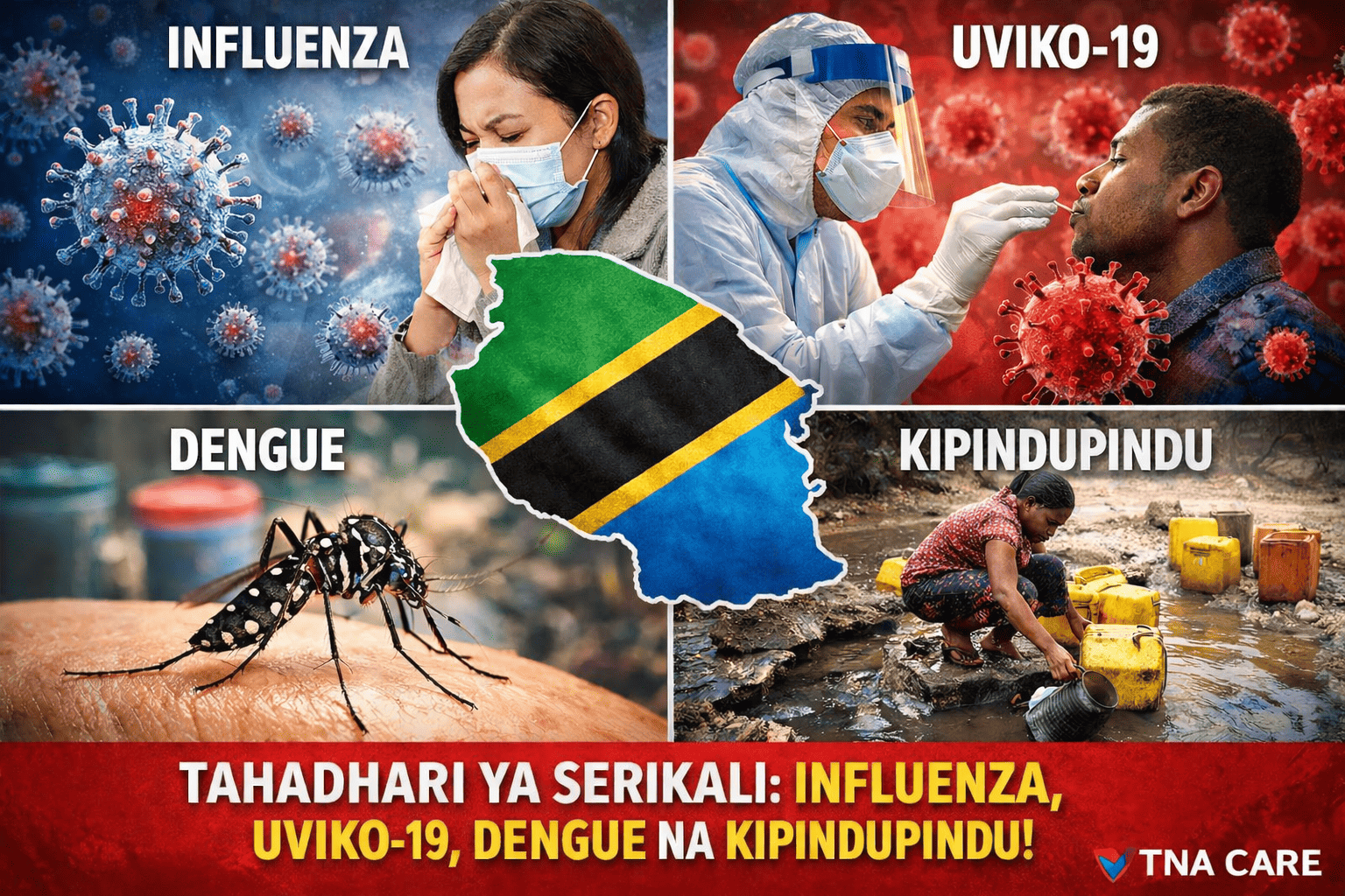 Serikali Yatoa Taarifa Rasmi Kuhusu Mwenendo wa Influenza, UVIKO-19, Dengue na Kipindupindu Nchini Tanzania